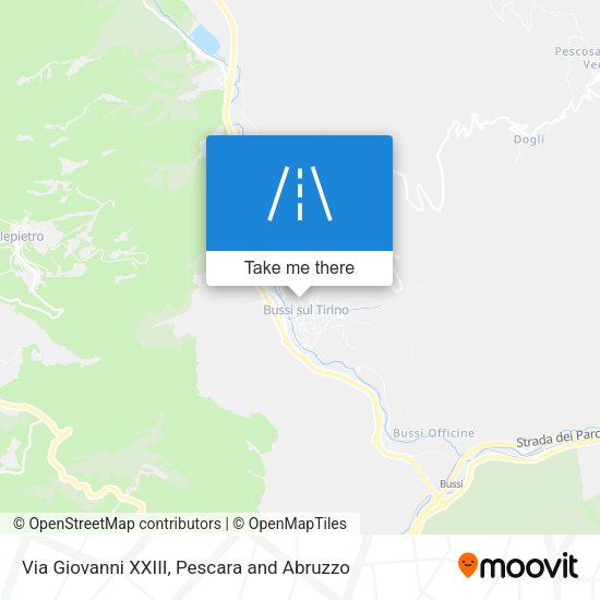 Via Giovanni XXIII map