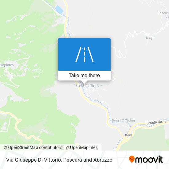 Via Giuseppe Di Vittorio map