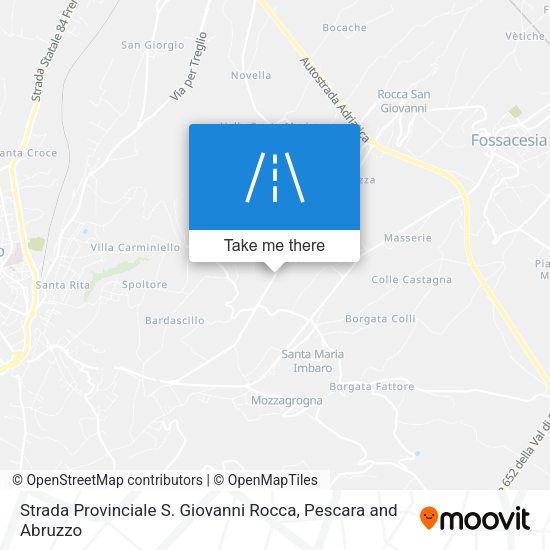 Strada Provinciale S. Giovanni Rocca map