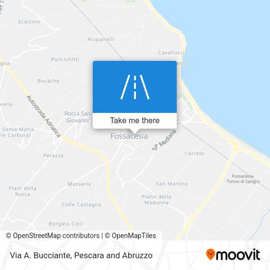 Via A. Bucciante map