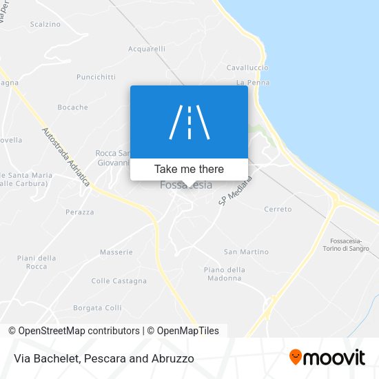Via Bachelet map