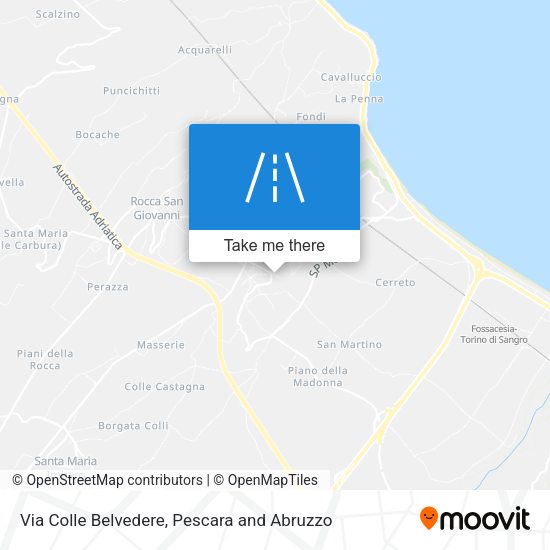Via Colle Belvedere map