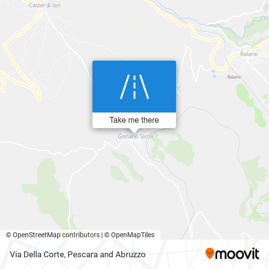Via Della Corte map