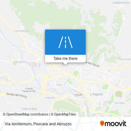 Via Amiternum map