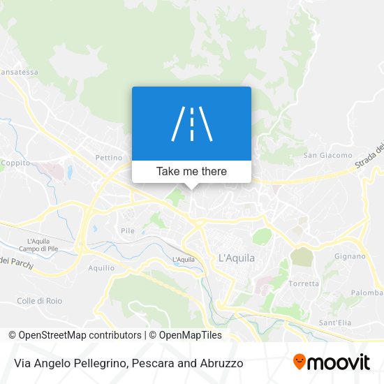 Via Angelo Pellegrino map