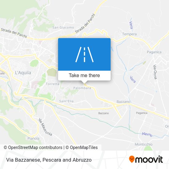 Via Bazzanese map