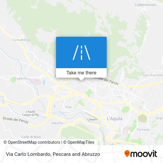 Via Carlo Lombardo map