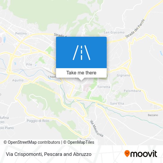 Via Crispomonti map
