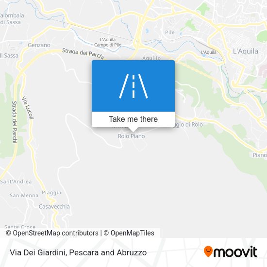 Via Dei Giardini map