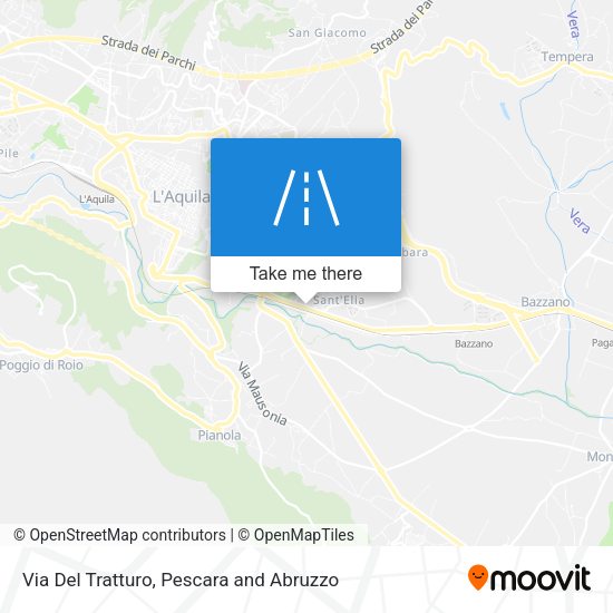 Via Del Tratturo map