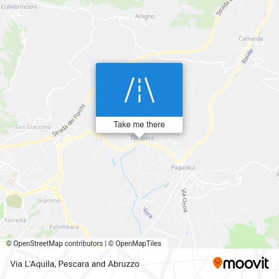 Via L'Aquila map
