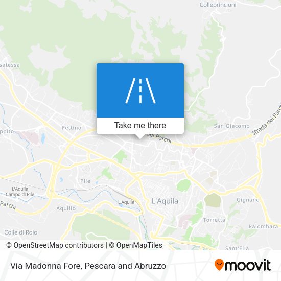 Via Madonna Fore map