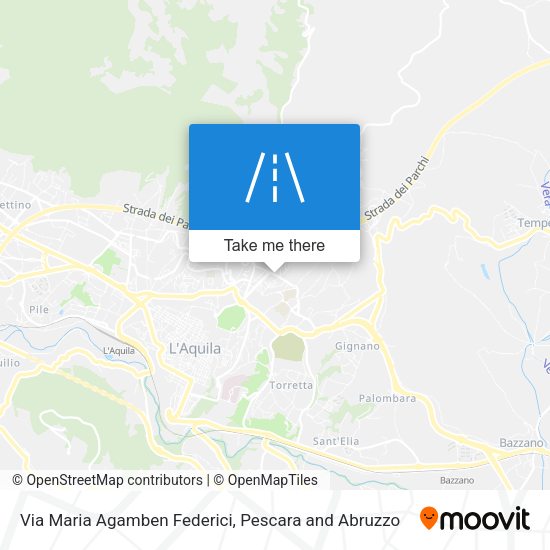 Via Maria Agamben Federici map