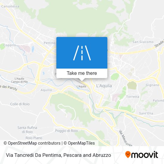 Via Tancredi Da Pentima map