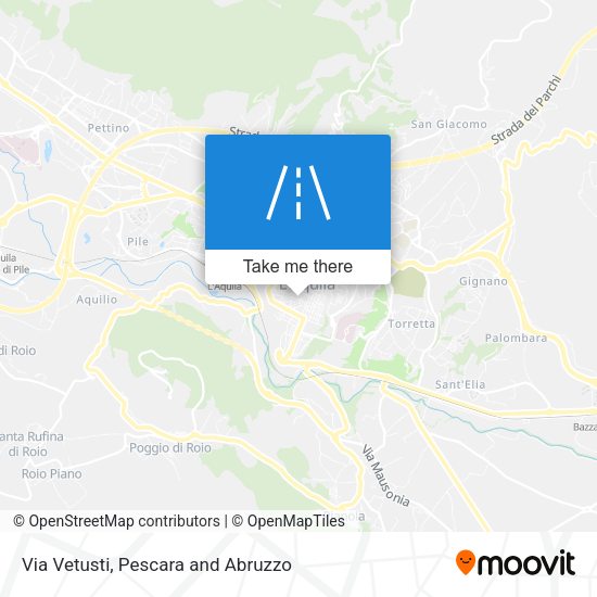 Via Vetusti map