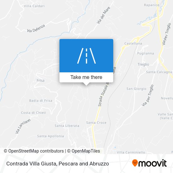 Contrada Villa Giusta map