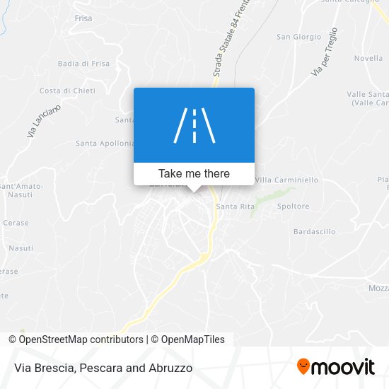 Via Brescia map