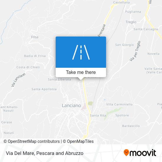 Via Del Mare map