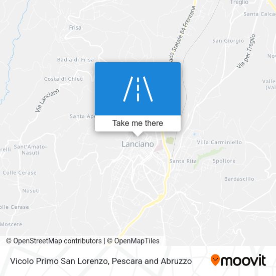 Vicolo Primo San Lorenzo map