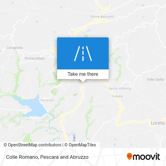 Colle Romano map