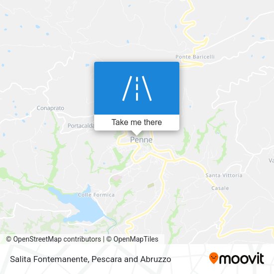 Salita Fontemanente map