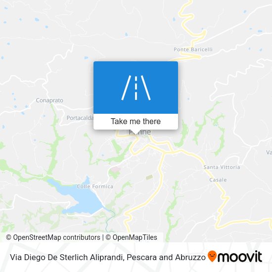 Via Diego De Sterlich Aliprandi map
