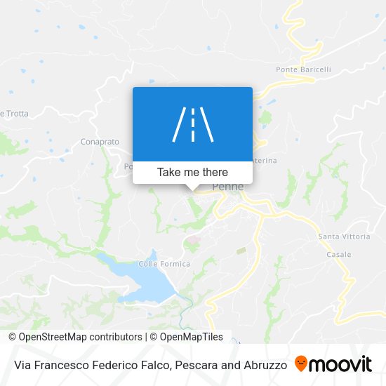 Via Francesco Federico Falco map