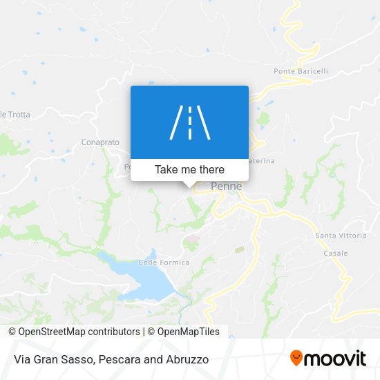 Via Gran Sasso map