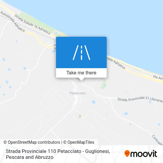 Strada Provinciale 110 Petacciato - Guglionesi map