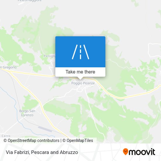 Via Fabrizi map