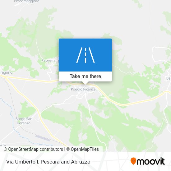 Via Umberto I map