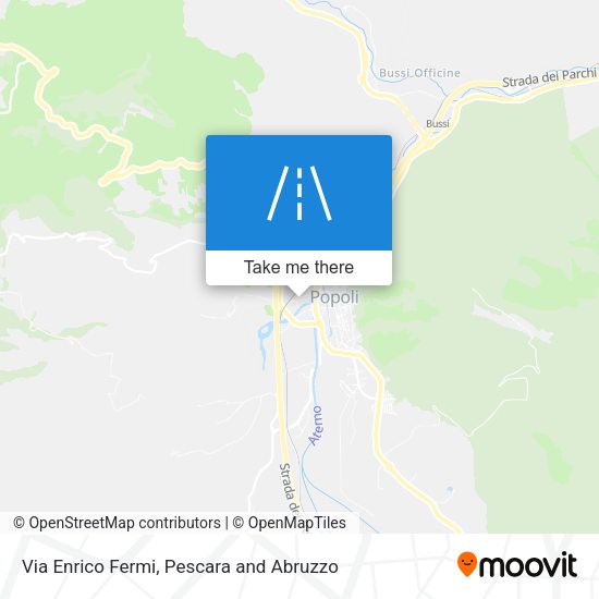 Via Enrico Fermi map