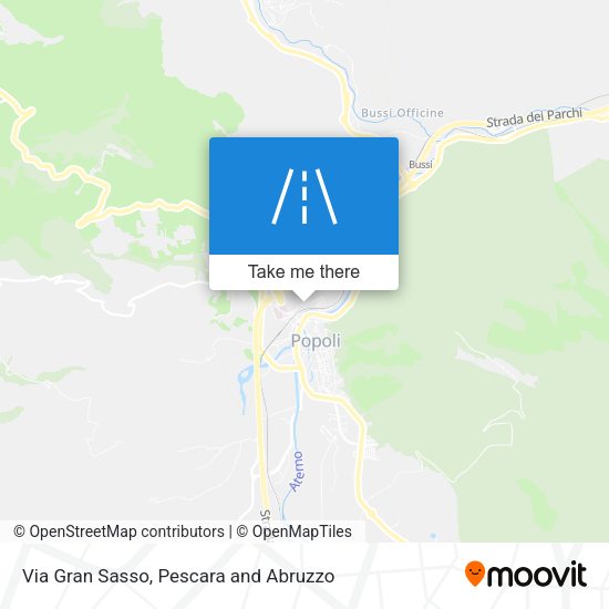 Via Gran Sasso map