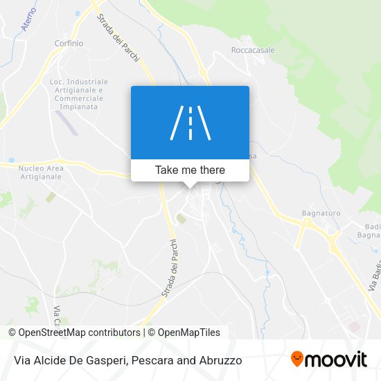 Via Alcide De Gasperi map