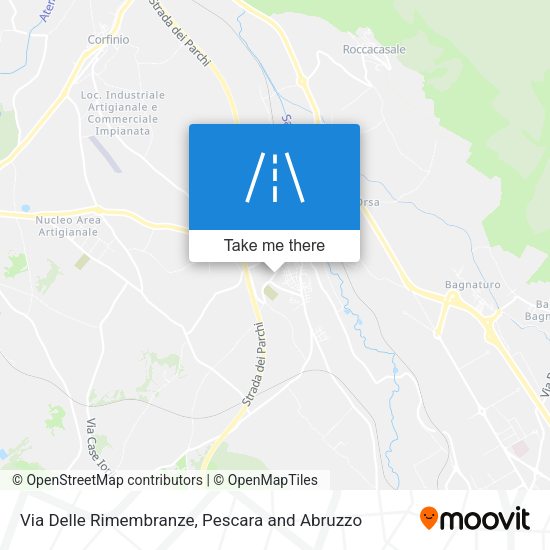 Via Delle Rimembranze map