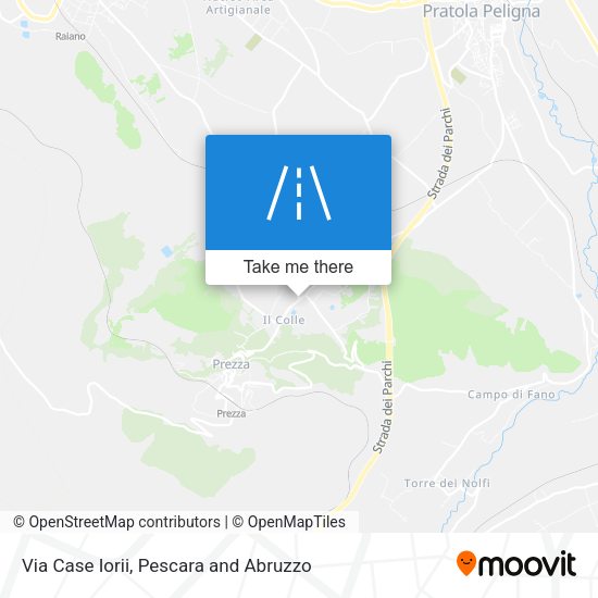 Via Case Iorii map