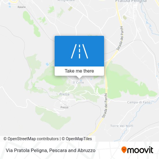 Via Pratola Peligna map