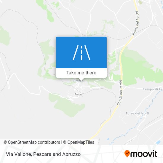 Via Vallone map
