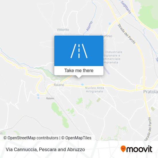 Via Cannuccia map