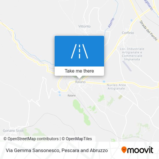 Via Gemma Sansonesco map