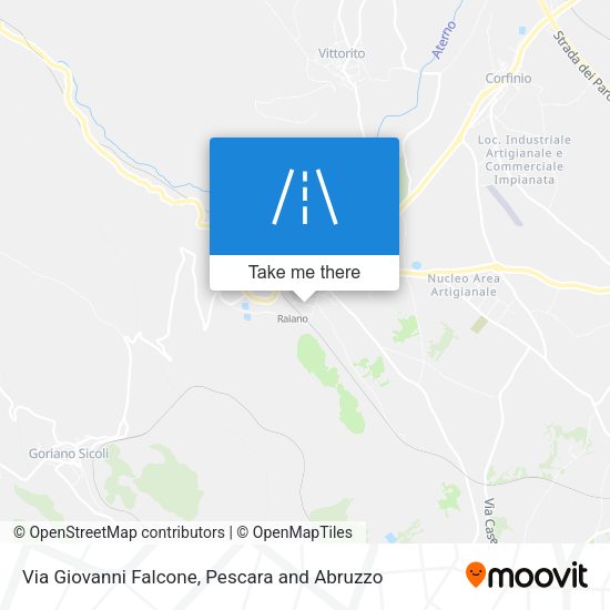 Via Giovanni Falcone map