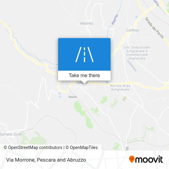 Via Morrone map