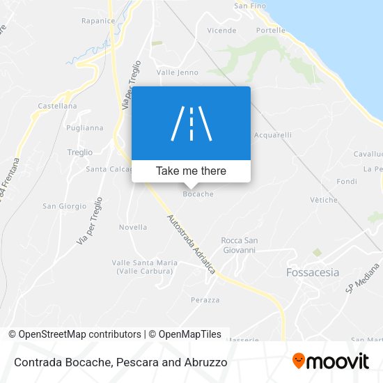 Contrada Bocache map