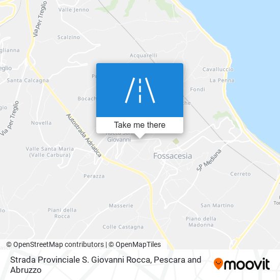 Strada Provinciale S. Giovanni Rocca map