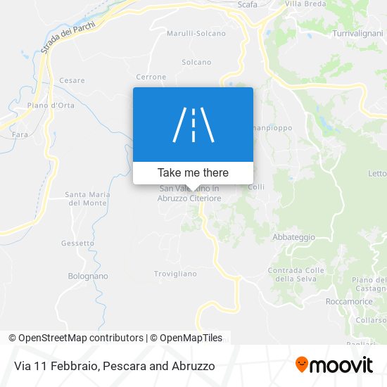 Via 11 Febbraio map