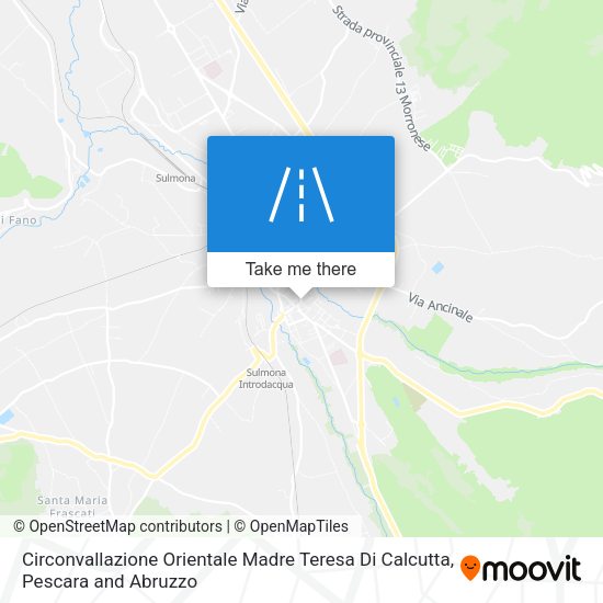 Circonvallazione Orientale Madre Teresa Di Calcutta map