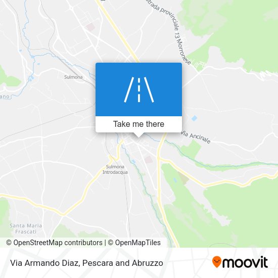 Via Armando Diaz map