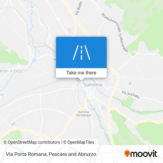 Via Porta Romana map