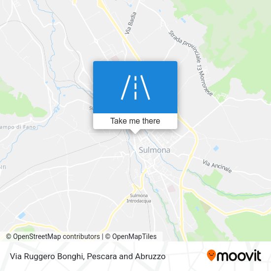 Via Ruggero Bonghi map