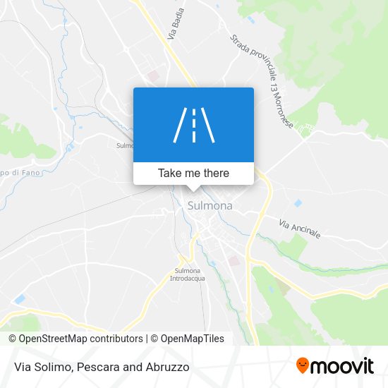Via Solimo map
